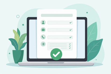 formulário online preenchido
