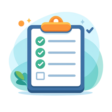 ícone de formulário com checklist