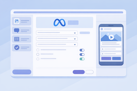 interface de criação de formulários do Meta Ads
