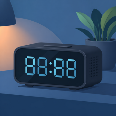relógio despertador digital