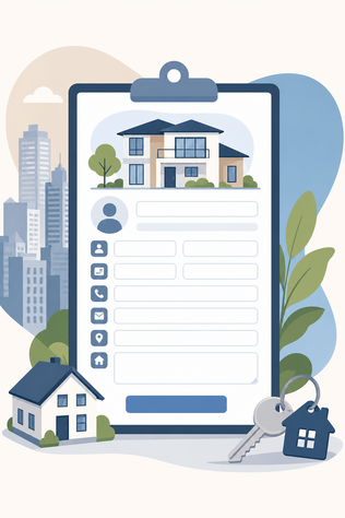 formulário de cadastro imobiliário