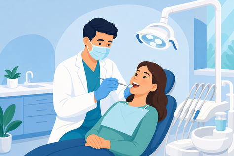 dentista atendendo paciente