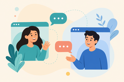 conversa digital amigável