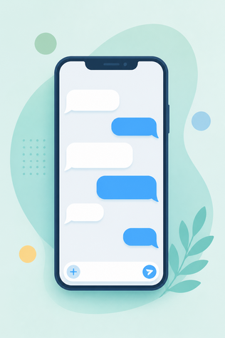 mensagem de texto de celular